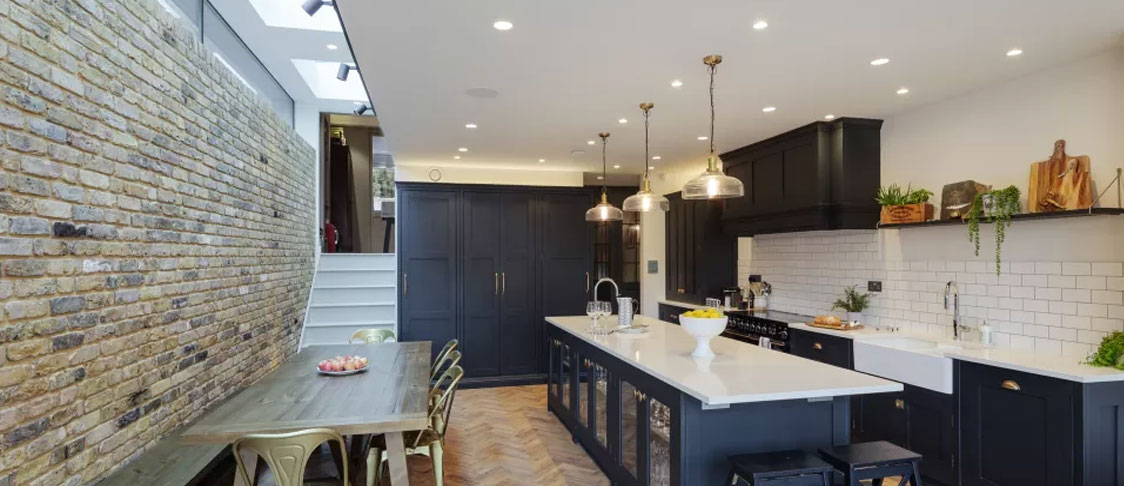 Side return kitchen extension